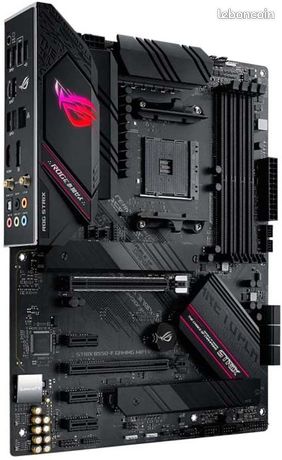 ASUS ROG STRIX B550-F GAMING WI-FI II Cartes mères gaming AMD B550Ryzen AM4ATX PCIe 4.0 12+2 DrMOS Intel 2.5 Gb Ethernet WiFi 6E 2 x M.2 SATA 6 Gbps USB 3.2 Gen 2 Aura Sync RGB