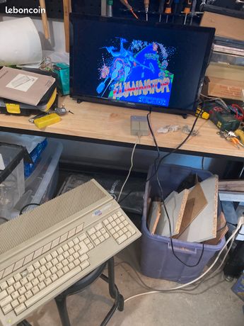 Atari 520 STF avec souris manuel et disquettes fonctionne rétro computing