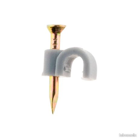 Attaches Câbles Électriques 5mm Gris Lot de 100