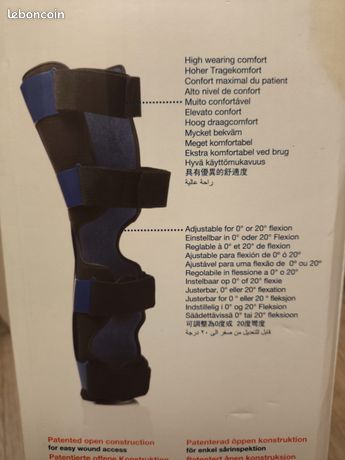 Attelle rigide de genou