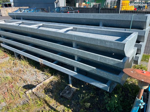 Auges galvanisées 6met x0,80met