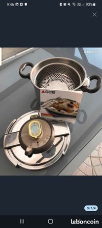 Autocuiseur SEB ActicookPeu utilisé. Fond de cuve sans rayure.Panier vapeur et éco dose avec livre de recettes et guide utilisateur