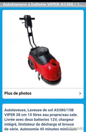 Autolaveuse à batterie Viper AS 380/15B-EU