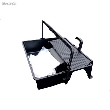Bac à peinture noir Extra-large NESPOLI l. 500 mm pour gros rouleaux sans l'emballage