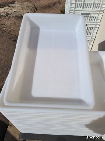 Bac plat agréé alimentaire