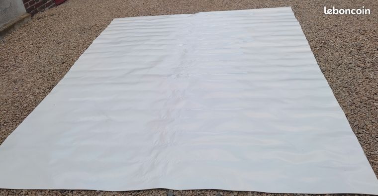 Bache blanche 2.5mx3m 650g/m2