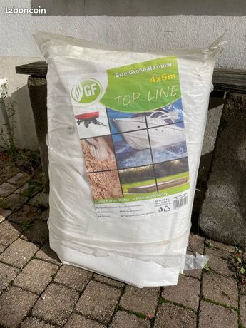 Bâche blanche épaisse en plastique