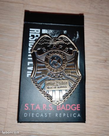 Badge S.T.A.R.S. Réplique Métal Diecast Resident Evil