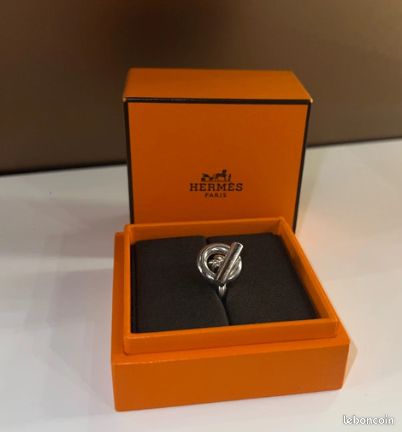 Bague Croisette Hermes femme taille 56
