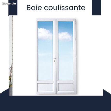 Baie coulissante design moderne classique