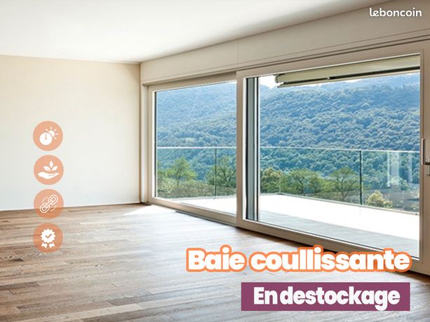 Baie coulissante en PVC