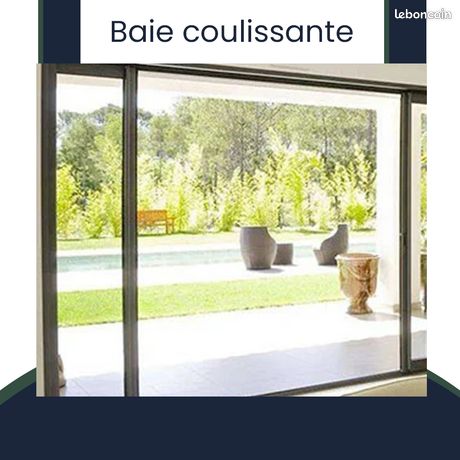 Baie vitrée coulissante performante dimension personnalisée