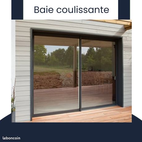 Baie vitrée coulissante vitrage de sécurité