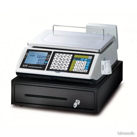 Balance de commerce poids-prix vignette verte et carnet métrologique idéale pour sur les marchés fruits et légumes boucherie etc