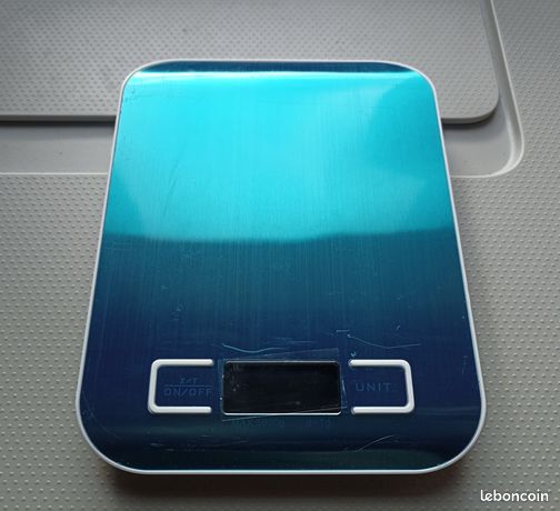 Balance de cuisine numérique 5 kg / 1 g Acier inoxydable & affichage LED
