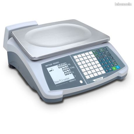 Balance poids prix à tickets pour commerce boucherie marché avec vignette verte et carnet métrologique