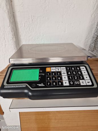 Balance usage pro ou particulier poids/prix recto/verso