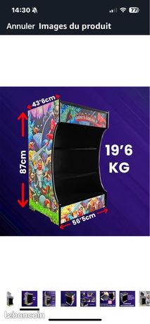 Bar top meuble gamer console retro