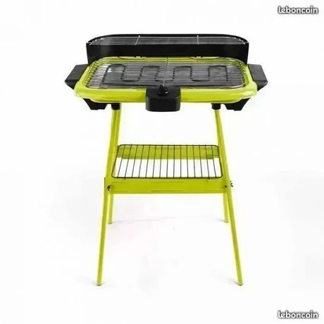 Barbecue électrique sur pieds 2000w vert - livoo - vert - NEUF