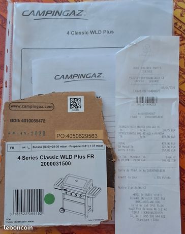 Barbecue gril plancha à gaz