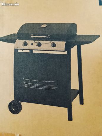 Barbecue à gaz et sur roulettes #
