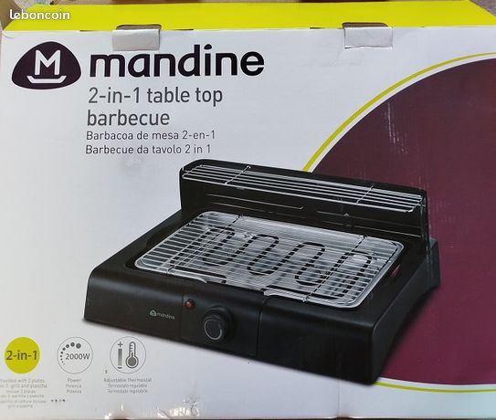 Barbecue de table electrique grill ou plancha