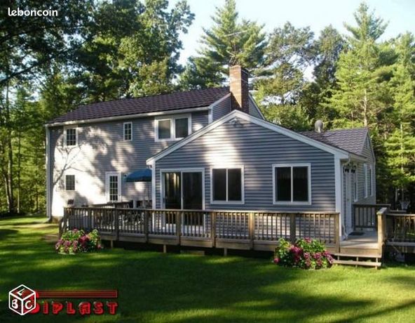 Bardage PVC extérieur gris