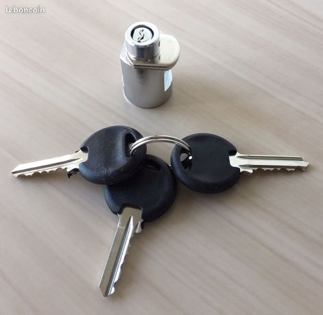 Barillet de serrure boxe stockage avec 3 clefs