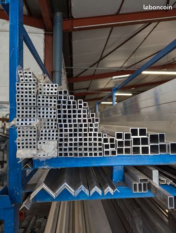 Barre carré rectangles cornieres ronds aluminium