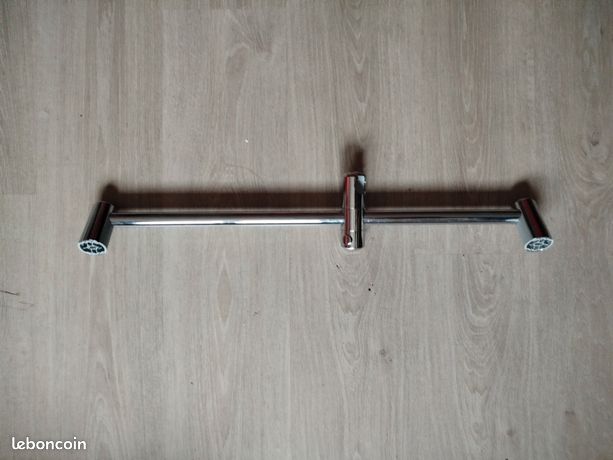 Barre de douche chromée 65 cm pièce détachée remplacement salle de bain