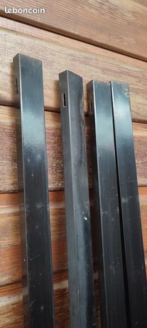 Barres métal rectangulaires