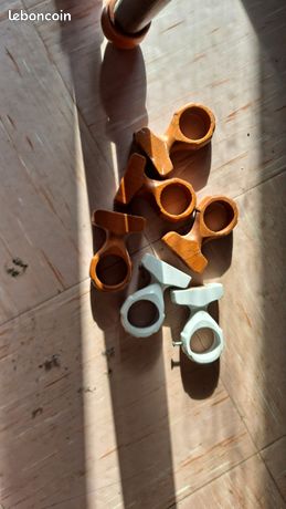 Barres rideaux tringles bois