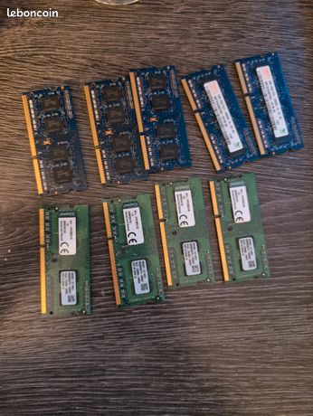 Barrette ram 4gb et 2gb so-dimm