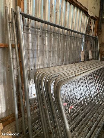 Barrière heras de 3m de long par 1m de haut aux nombre de 20