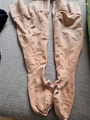 Bas contention beige