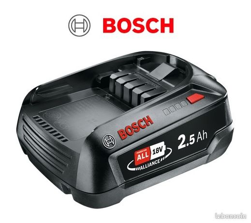Batterie Bosch 18 V Power for all 2,5 Ah pour outils de bricolage, jardinage et appareils domestiques