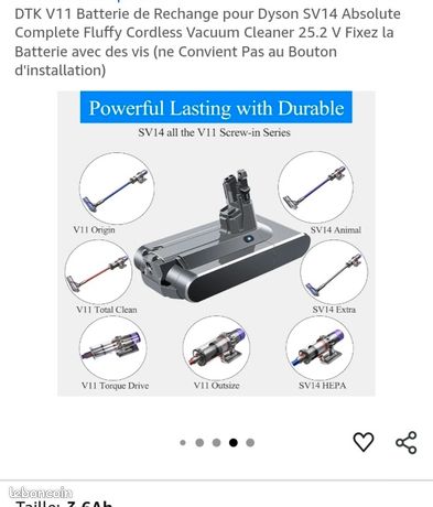 Batterie de rechange aspirateur