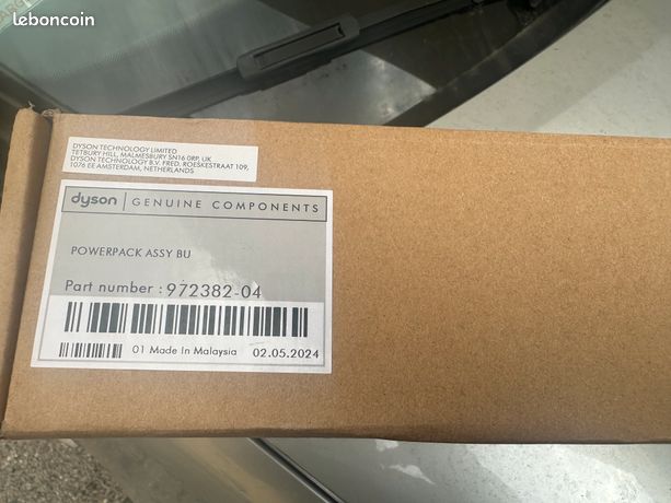 Batterie Dyson Gen5detect neuve dans le carton couleur bleu de Prusse