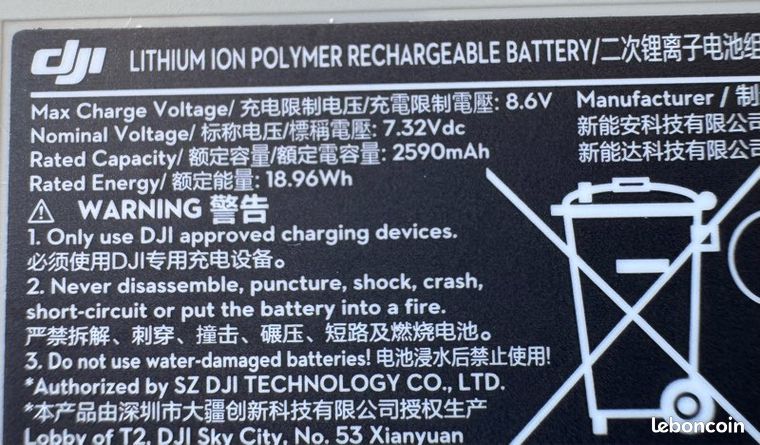 Batterie et hub DJI Mini 4 pro