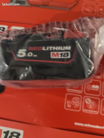 Batterie Milwaukee 5Ah M18 neuve plusieurs disponibles