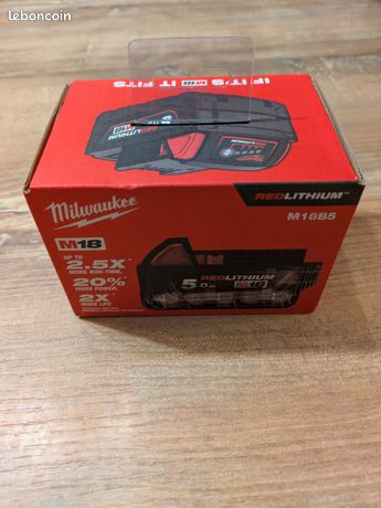 Batterie Milwaukee M18 18V 5ah neuve