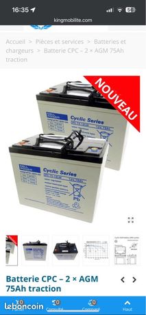 Batterie scooters de mobilité