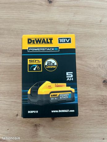 Batterie dewalt powerstack 18 V 5 ah