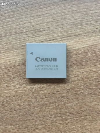 Batterie pack NB 4L pour appareil photo canon
