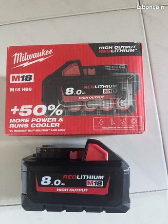 Batteries Milwaukee m18 8ah