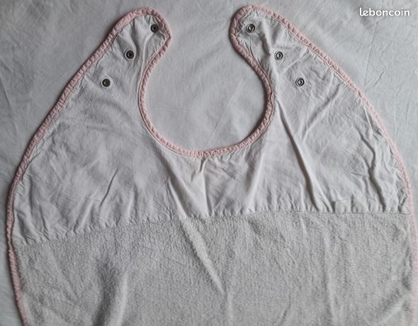 Bavoir adulte. Tissu éponge