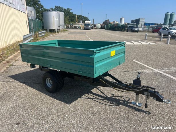 Beiser Benne 1 tonne simple essieu avec ridelles