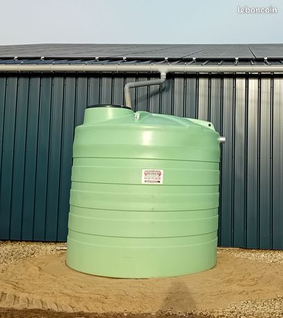 Beiser Citerne stockage eau verticale PEHD 10.000
