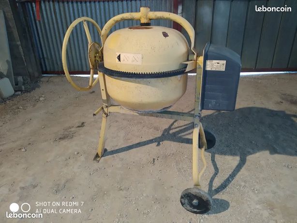 Bétonnière professionnelle monophasée d'excellente marque LIMEX de capacité de 150L en TBE de fonctionnement