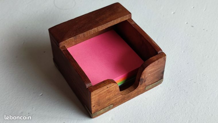 Bloc notes téléphone en bois